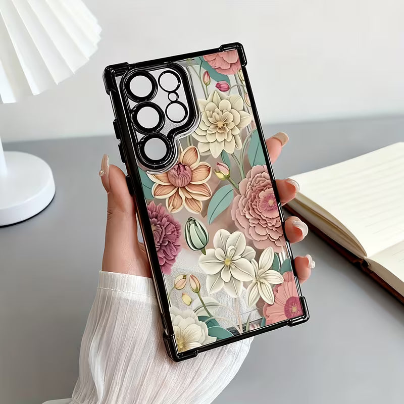 Featuring a Vintage Peony Flower Design -Samsung