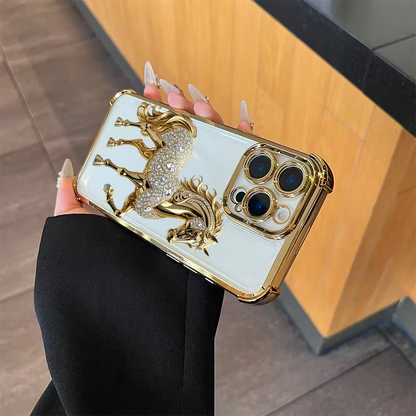 Elegant and Luxurious Golden Horse Soft Case