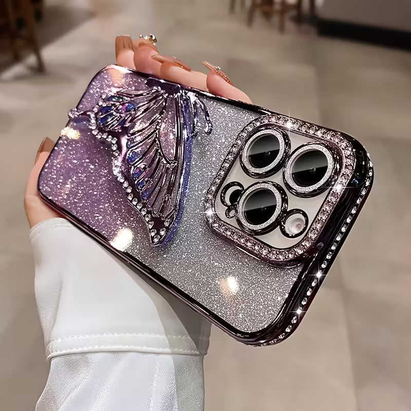 Features a Plated Flowing Sand Butterfly Stand