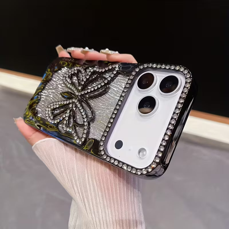 Butterfly Rhinestone Gradient Glitter