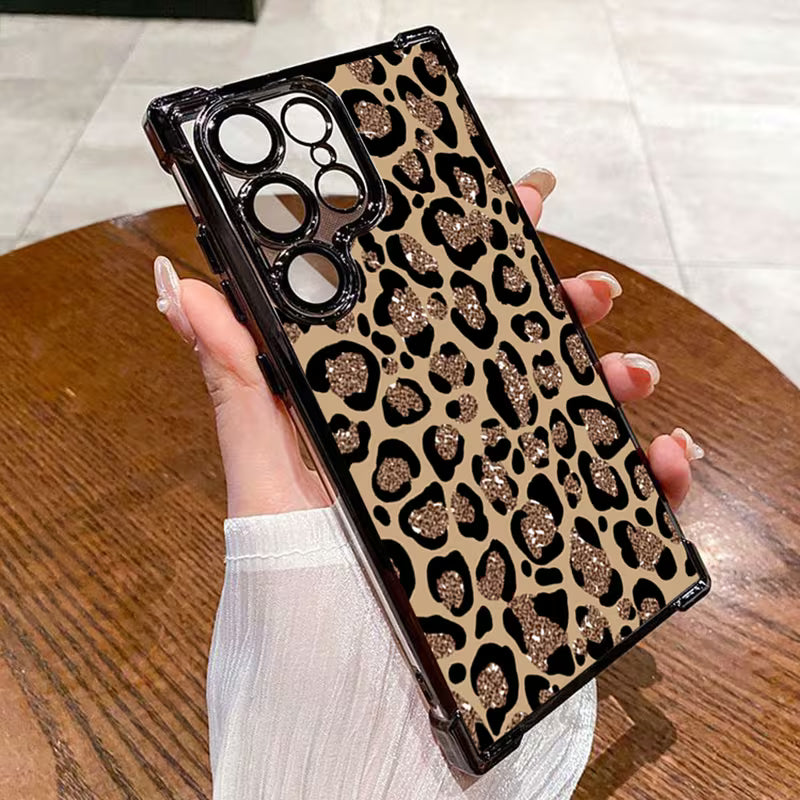 Brown Leopard Print Pattern Phone Case - Samsung