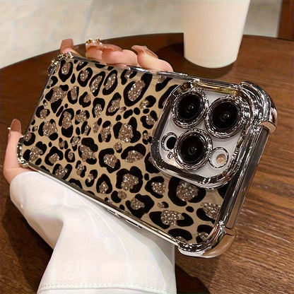 Brown Leopard Print Pattern Phone Case - Apple