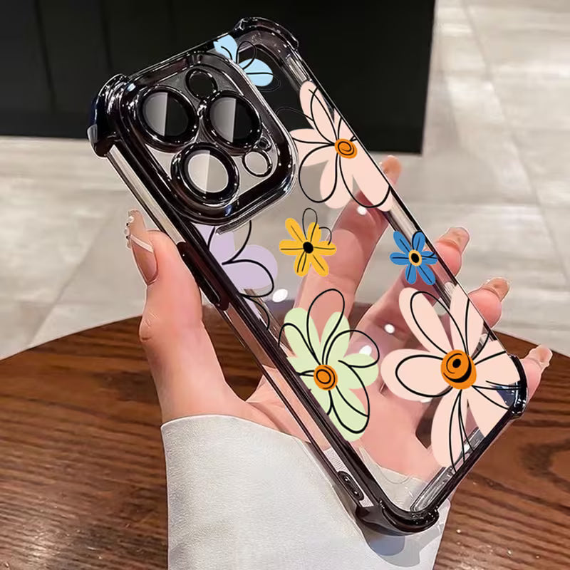 Delicate Multicolored Floral Design - Apple