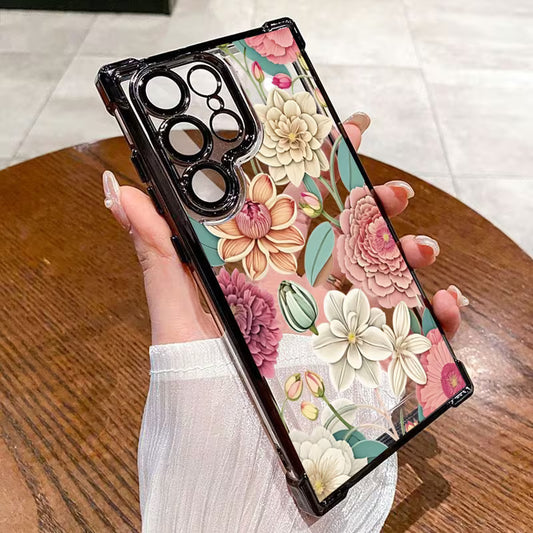 Featuring a Vintage Peony Flower Design -Samsung