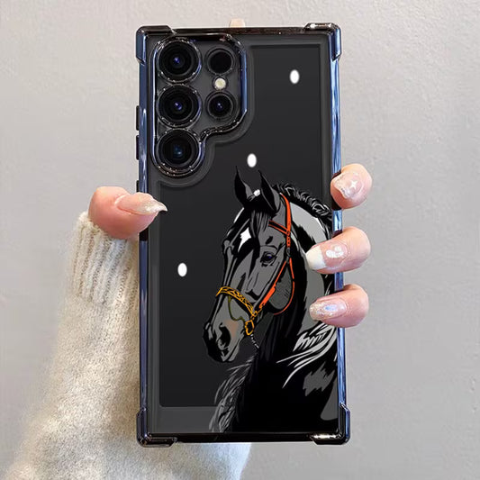 Dark Horse Design Transparent Phone Case -Samsung