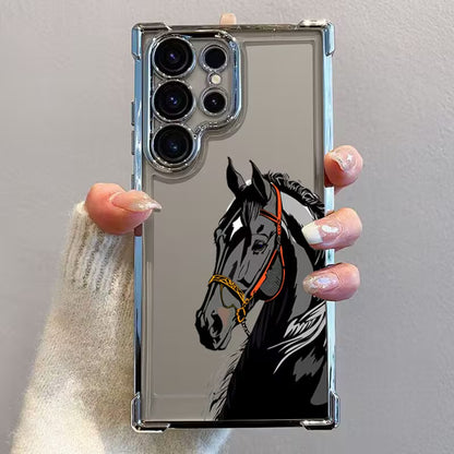 Dark Horse Design Transparent Phone Case -Samsung