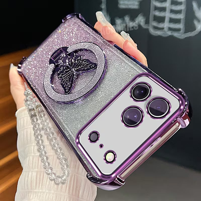 Glitter Butterfly Folding Stand Holder