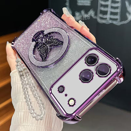 Glitter Butterfly Folding Stand Holder