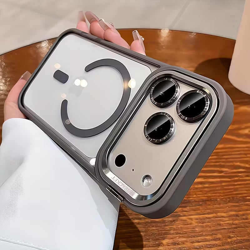 Luxury Orange Magnetic Wireless Charging Metal Lens