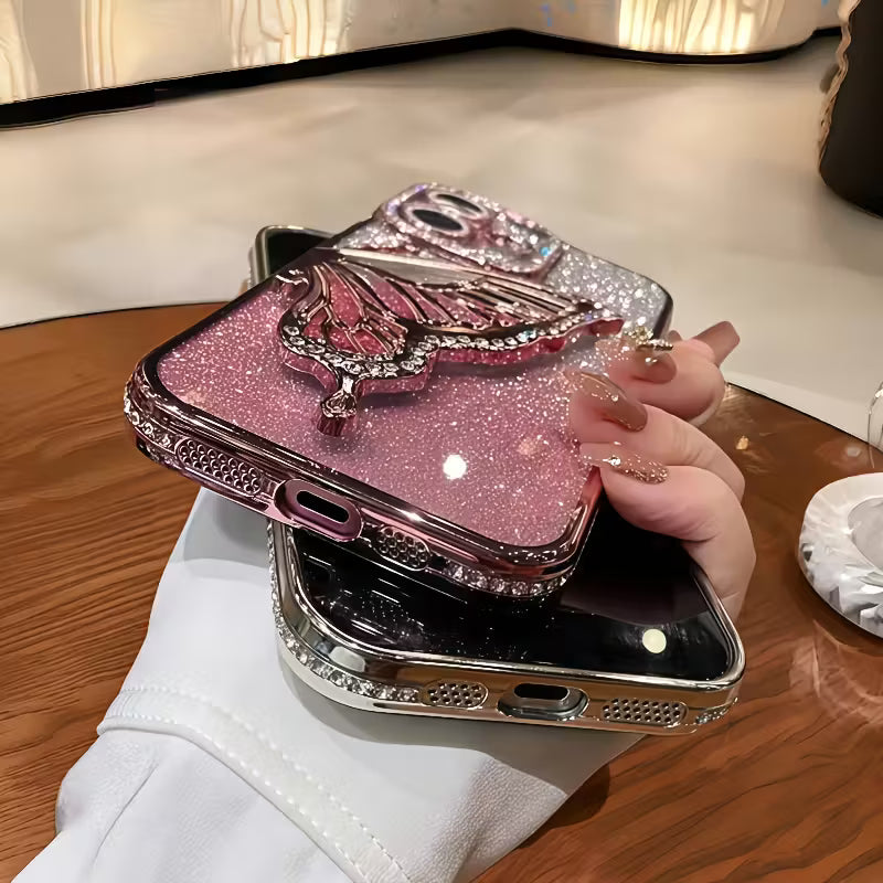 Features a Plated Flowing Sand Butterfly Stand