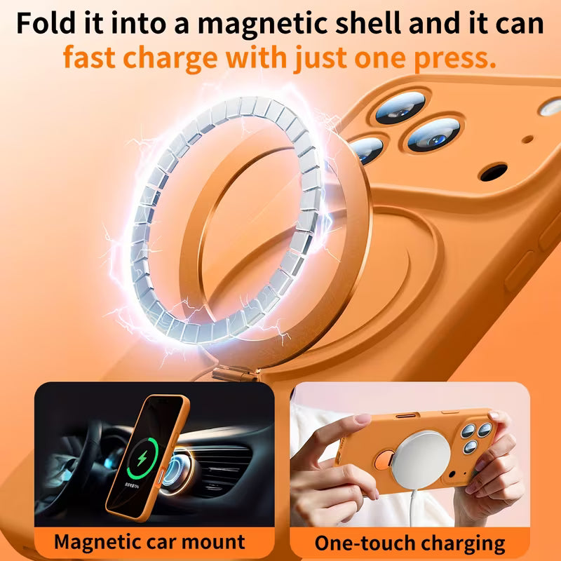 Magnetic Stand iPhone Case – Starry Design