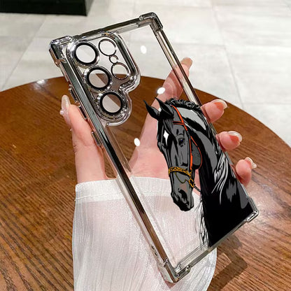 Dark Horse Design Transparent Phone Case -Samsung