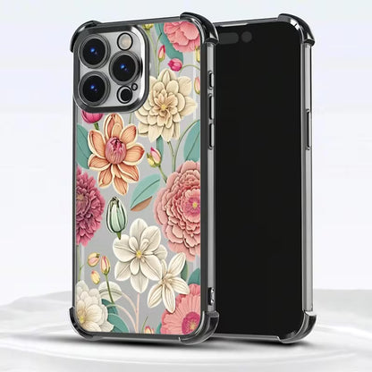 Featuring a Vintage Peony Flower Design - Apple