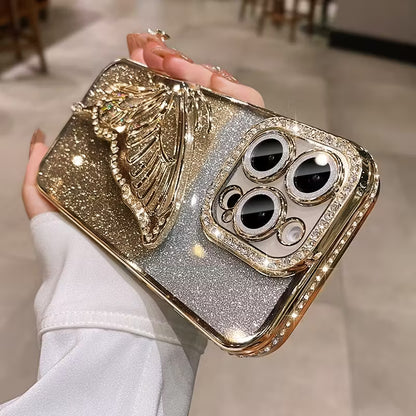 Features a Plated Flowing Sand Butterfly Stand