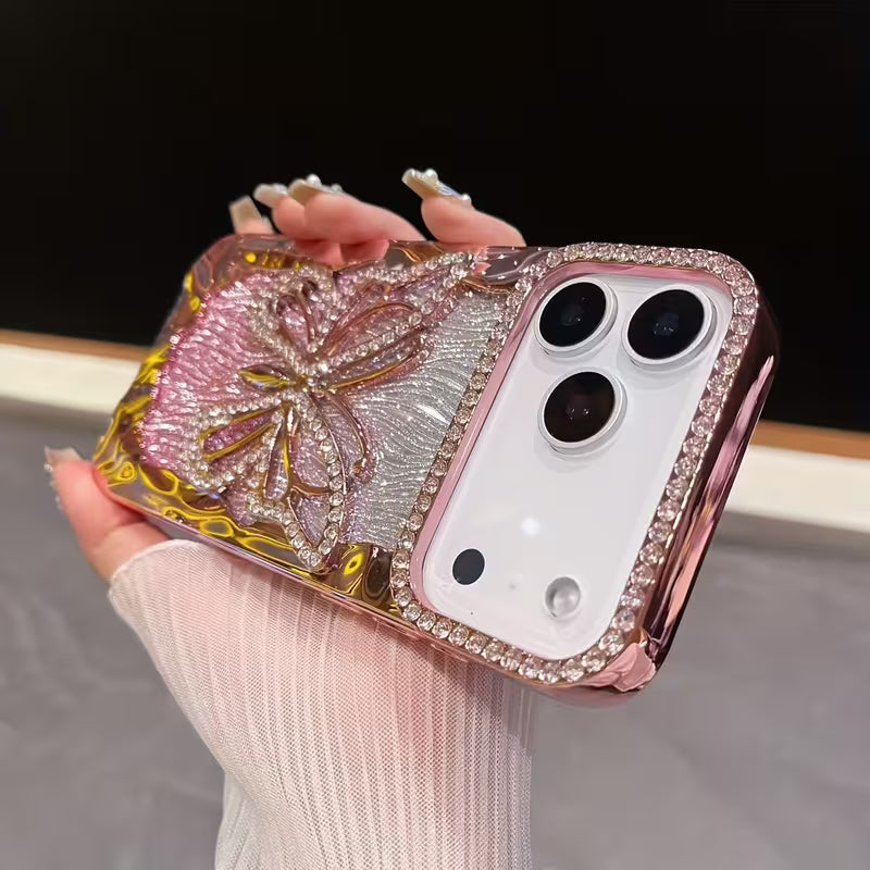 Butterfly Rhinestone Gradient Glitter