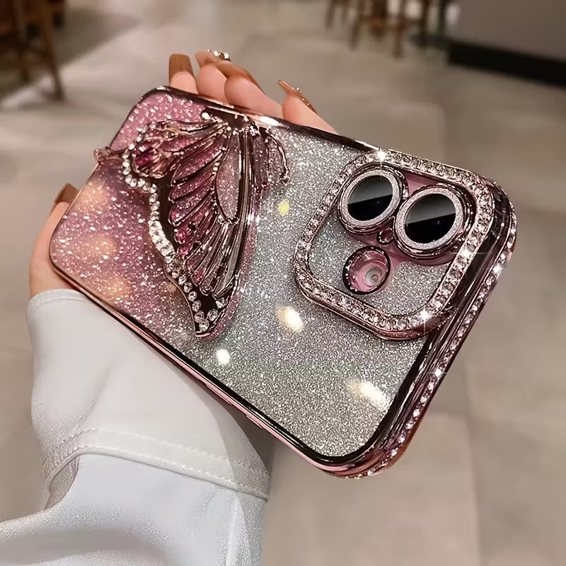 Features a Plated Flowing Sand Butterfly Stand