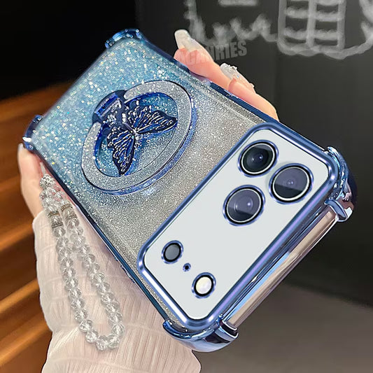 Glitter Butterfly Folding Stand Holder