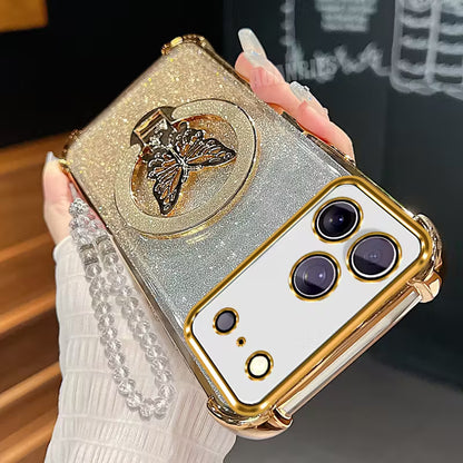 Glitter Butterfly Folding Stand Holder