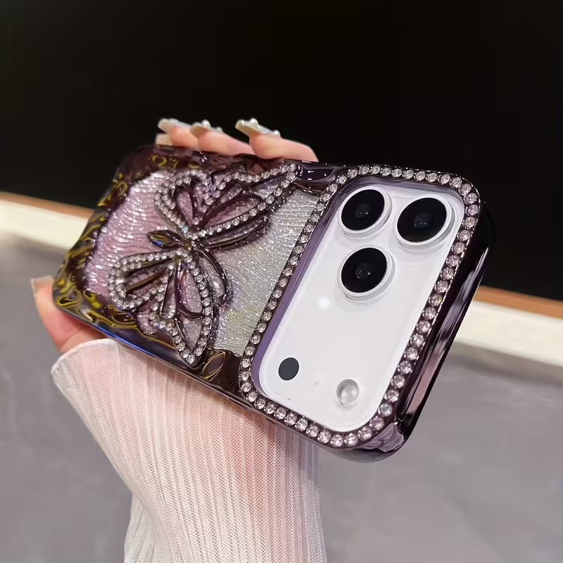 Butterfly Rhinestone Gradient Glitter