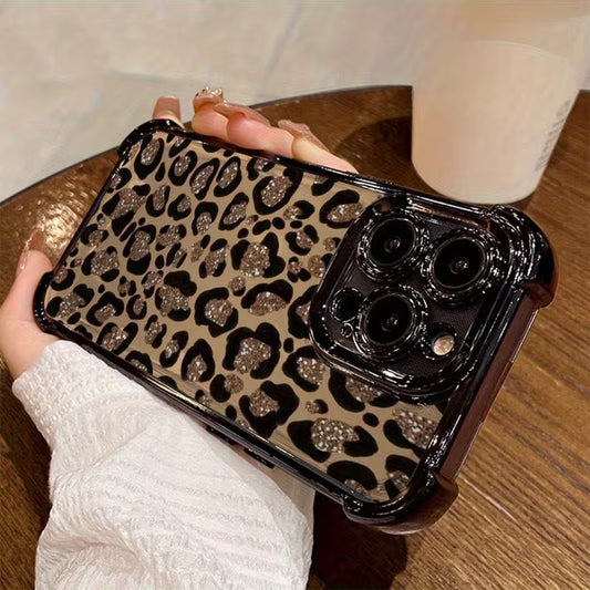 Brown Leopard Print Pattern Phone Case - Apple