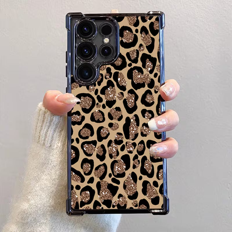 Brown Leopard Print Pattern Phone Case - Samsung