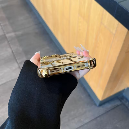 Elegant and Luxurious Golden Horse Soft Case