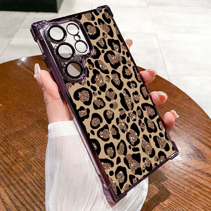 Brown Leopard Print Pattern Phone Case - Samsung
