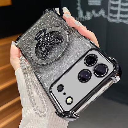 Glitter Butterfly Folding Stand Holder