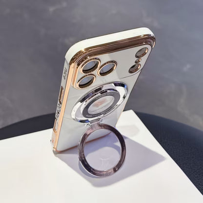 Electroplated Side Heart Stand CD Pattern Protective Case