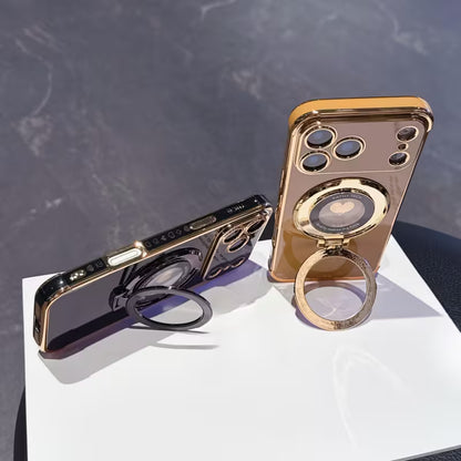 Electroplated Side Heart Stand CD Pattern Protective Case