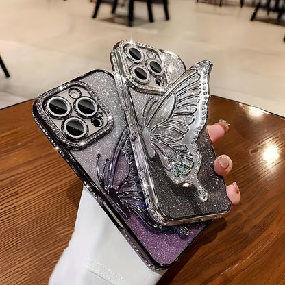 Features a Plated Flowing Sand Butterfly Stand