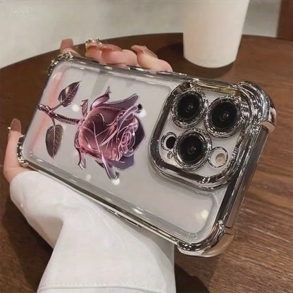 Golden Floral Design Phone Case